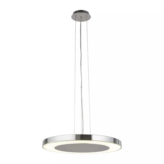 Searchlight Pendant Lights Lexi Pendant - Chrome Metal & Crushed Ice Effect Glass - Searchlight Pendant Lights Lexi Pendant - Chrome Metal & Crushed Ice Effect Glass