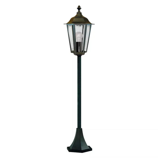 Searchlight Outdoor Bollards Alex Outdoor Post - Black Metal & Glass - Searchlight Outdoor Bollards Alex Outdoor Post - Black Metal & Glass
