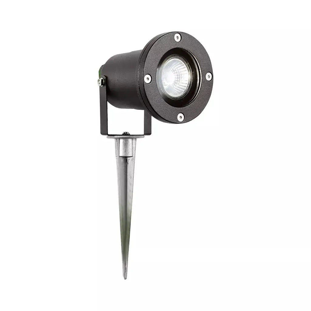 searchlight Outdoor Spike Lights Spikey Outdoor Spotlight - Black Metal & Polycarbonate - searchlight Outdoor Spike Lights Spikey Outdoor Spotlight - Black Metal & Polycarbonate