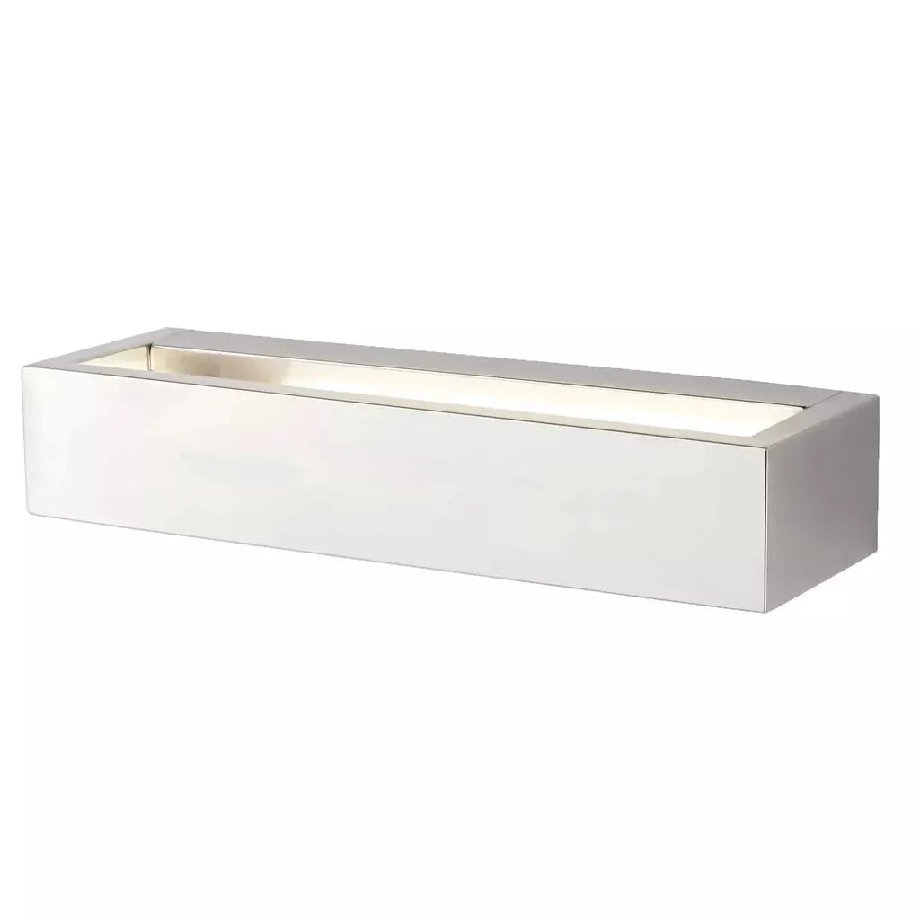 searchlight wall lights Serenity LED Rectangle Wall Bracket - Chrome & Frosted Glass - searchlight wall lights Serenity LED Rectangle Wall Bracket - Chrome & Frosted Glass