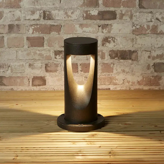 Searchlight Outdoor Bollards Grosvenor II 30cm Bollard, 12w LED, 3000k, IP65, Graphite - Searchlight Outdoor Bollards Grosvenor II 30cm Bollard, 12w LED, 3000k, IP65, Graphite