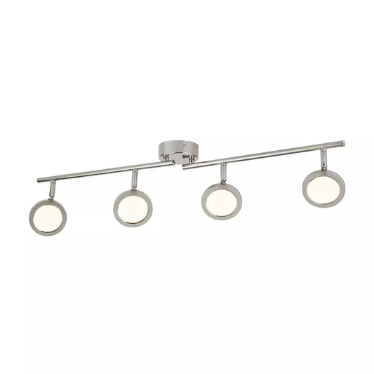 searchlight spots Languna 4Lt LED Split Bar Spotlight - Chrome - searchlight spots Languna 4Lt LED Split Bar Spotlight - Chrome