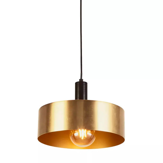Searchlight Pendant Lights Knox Pendant - Black & Gold Metal - Searchlight Pendant Lights Knox Pendant - Black & Gold Metal