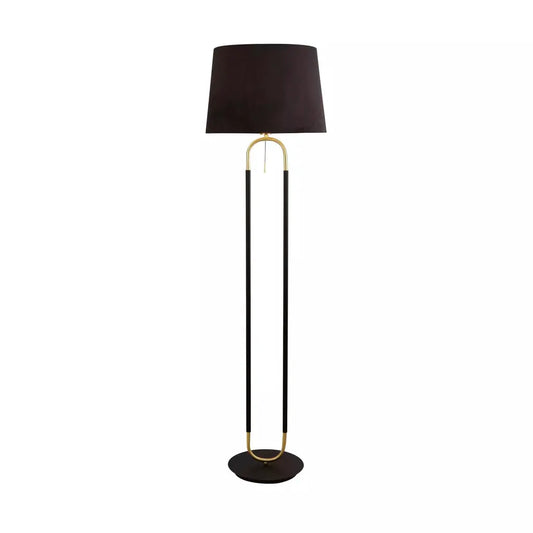 Searchlight Table Lamps Jazz Floor Lamp - Black, Satin Brass Metal & Black Velvet - Floor Lamps Searchlight Table Lamps Jazz Floor Lamp - Black, Satin Brass Metal & Black Velvet Floor Lamps