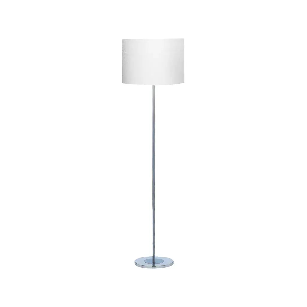 Searchlight Table Lamps Carter Floor Lamp - Chrome Base & Fabric Shade - Floor Lamps Searchlight Table Lamps Carter Floor Lamp - Chrome Base & Fabric Shade Floor Lamps