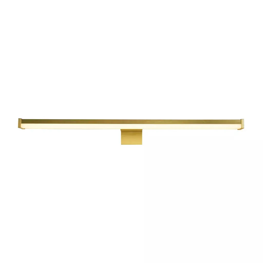 searchlight wall lights Kos - LED Bathroom Mirror Light - Gold - searchlight wall lights Kos - LED Bathroom Mirror Light - Gold