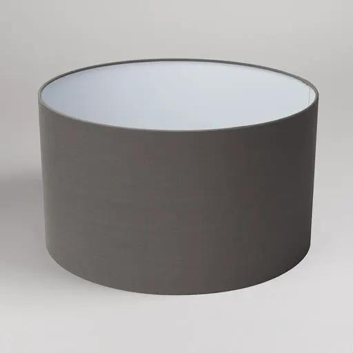 searchlight shades 40cm Drum Shade, Grey Seal Cotton - searchlight shades 40cm Drum Shade, Grey Seal Cotton