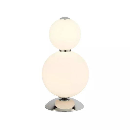 searchlight table lamps Snowball Table Lamp - Chrome Metal & Opal Glass - searchlight table lamps Snowball Table Lamp - Chrome Metal & Opal Glass