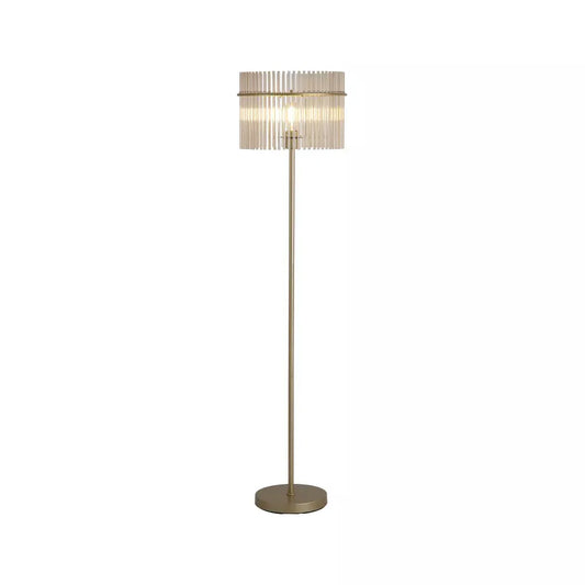Searchlight Table Lamps Swizzle 1Lt Floor Lamp, Gold Metal with Champagne Rods - Floor Lamps Searchlight Table Lamps Swizzle 1Lt Floor Lamp, Gold Metal with Champagne Rods Floor Lamps