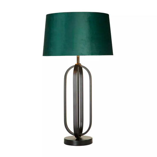 searchlight table lamps Chic Table Lamp - Black Metal with Emerald Shade - searchlight table lamps Chic Table Lamp - Black Metal with Emerald Shade