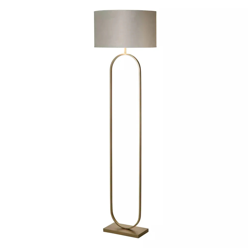 Searchlight Table Lamps Modish Floor Lamp Bronze Metal with Grey Shade - Floor Lamps Searchlight Table Lamps Modish Floor Lamp Bronze Metal with Grey Shade Floor Lamps