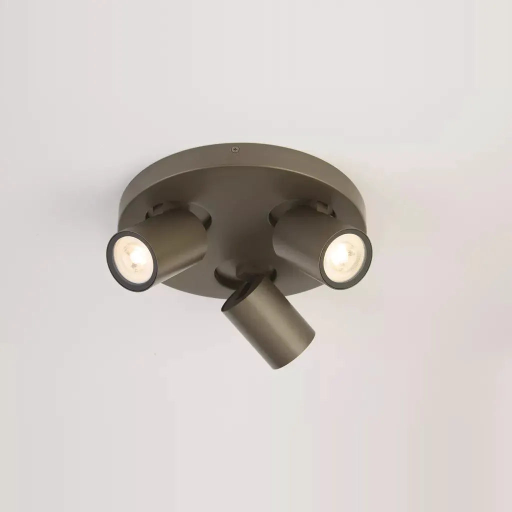 searchlight spots Selene 3 Round IP44 GU10, Bronze - searchlight spots Selene 3 Round IP44 GU10, Bronze