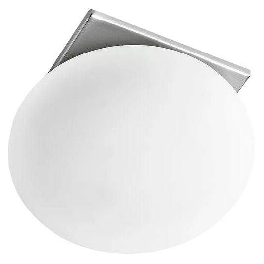 searchlight ceiling lights Recessed 1Lt Ceiling - Satin Silver, Opal Glass - Ceiling Lights searchlight ceiling lights Recessed 1Lt Ceiling - Satin Silver, Opal Glass Ceiling Lights