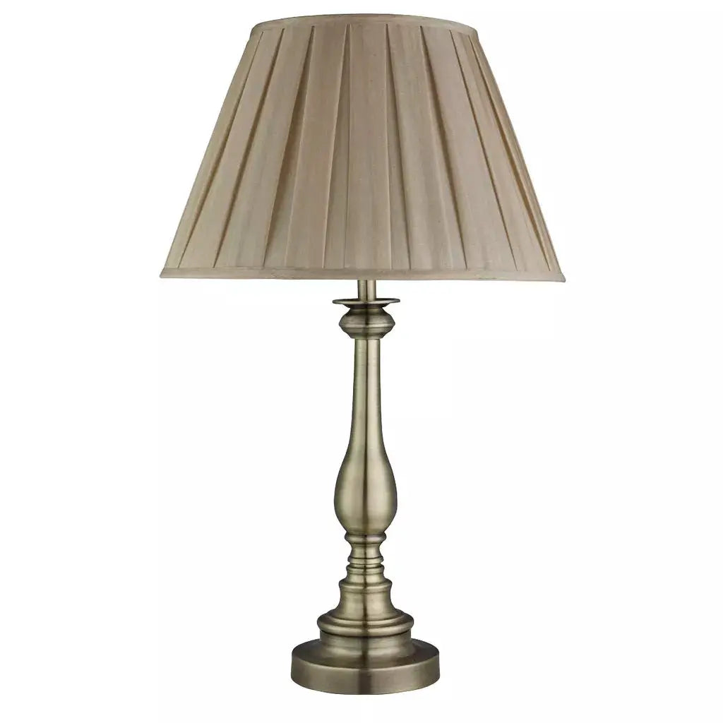 searchlight table lamps Flemish Table Lamp - Antique Brass Metal, Mink Pleated Shade - searchlight table lamps Flemish Table Lamp - Antique Brass Metal, Mink Pleated Shade