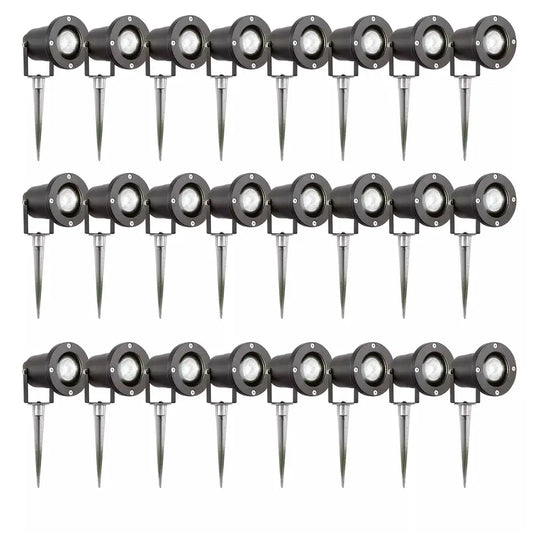 searchlight Outdoor Spike Lights Promo Pack of 12 - 5001BK-LED - searchlight Outdoor Spike Lights Promo Pack of 12 - 5001BK-LED