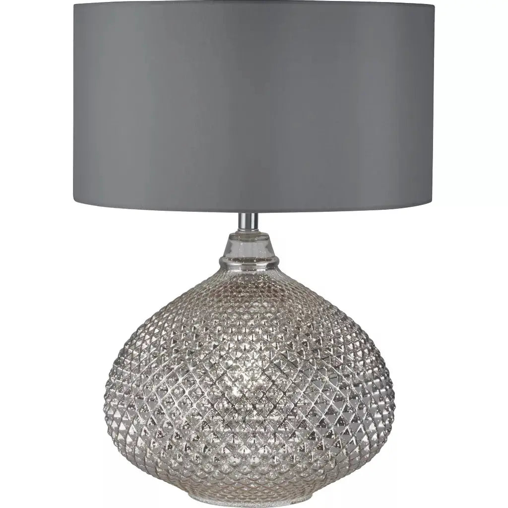 searchlight table lamps Lux & Belle 2Lt Table Lamp - Silver, Chrome & Fabric Shade - searchlight table lamps Lux & Belle 2Lt Table Lamp - Silver, Chrome & Fabric Shade