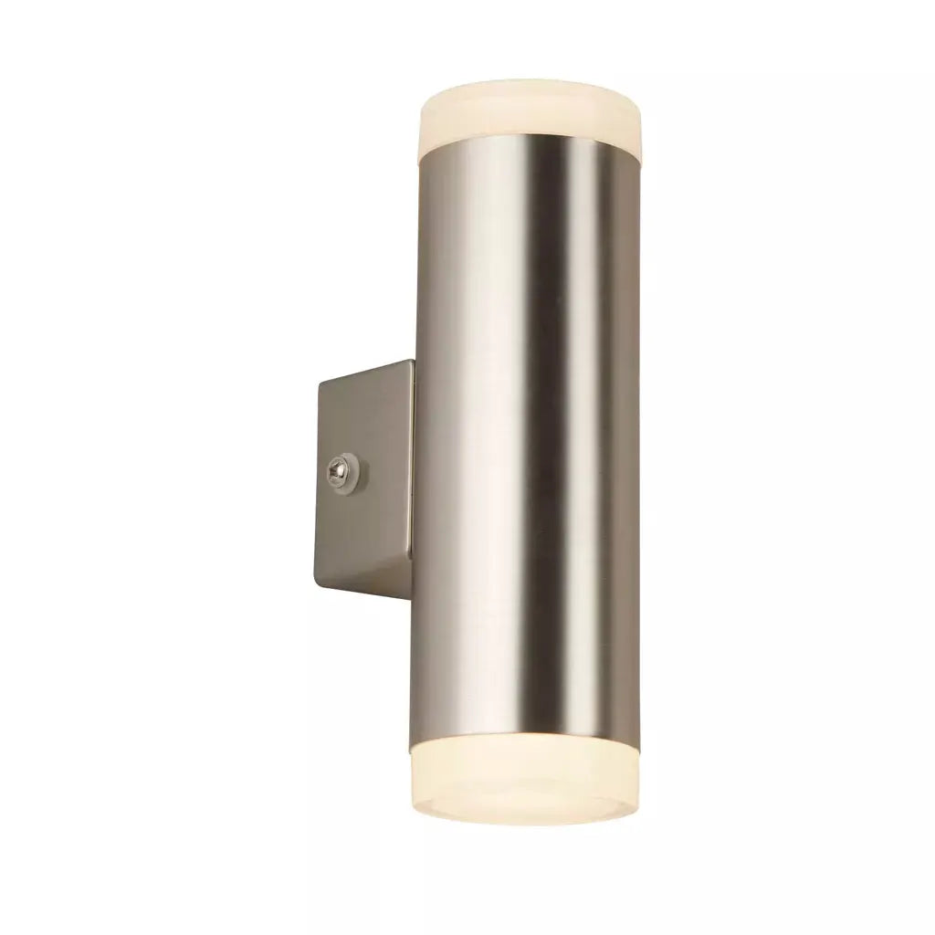 outdoor walllights Metro Outdoor Wall Light - Satin Silver Metal & Glass - outdoor walllights Metro Outdoor Wall Light - Satin Silver Metal & Glass