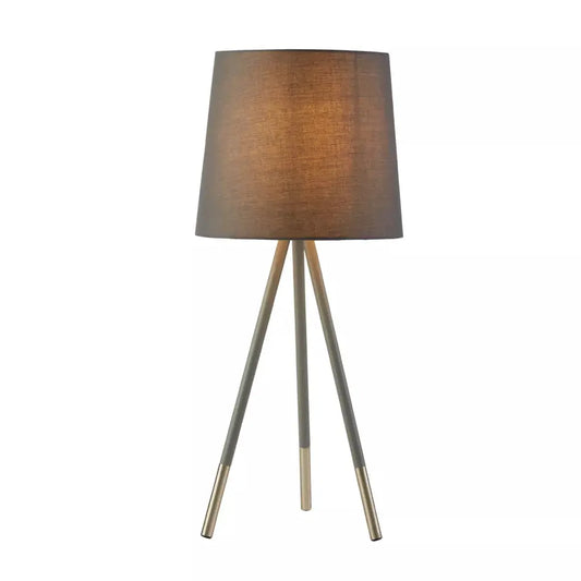 searchlight table lamps Rio Table Lamp - Satin Silver & Grey Metal & Grey Fabric - searchlight table lamps Rio Table Lamp - Satin Silver & Grey Metal & Grey Fabric