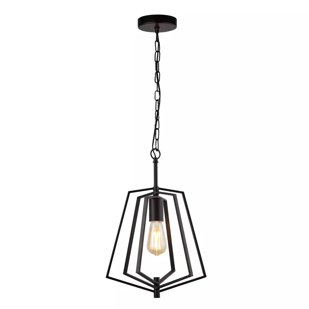 Searchlight Pendant Lights Slinky Ceiling Pendant - Black Metal - Searchlight Pendant Lights Slinky Ceiling Pendant - Black Metal