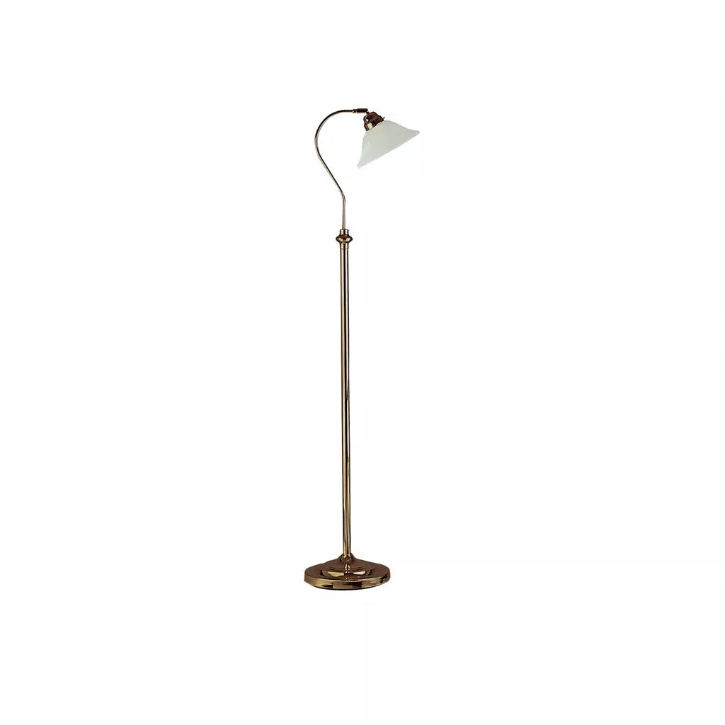 Searchlight Table Lamps Adjustable Floor Lamp - Antique Brass Metal & Scavo Glass - Floor Lamps Searchlight Table Lamps Adjustable Floor Lamp - Antique Brass Metal & Scavo Glass Floor Lamps