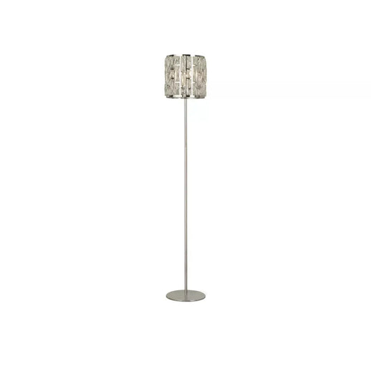 Searchlight Table Lamps Bijou Floor Lamp - Chrome Metal & Crystal Glass - Floor Lamps Searchlight Table Lamps Bijou Floor Lamp - Chrome Metal & Crystal Glass Floor Lamps