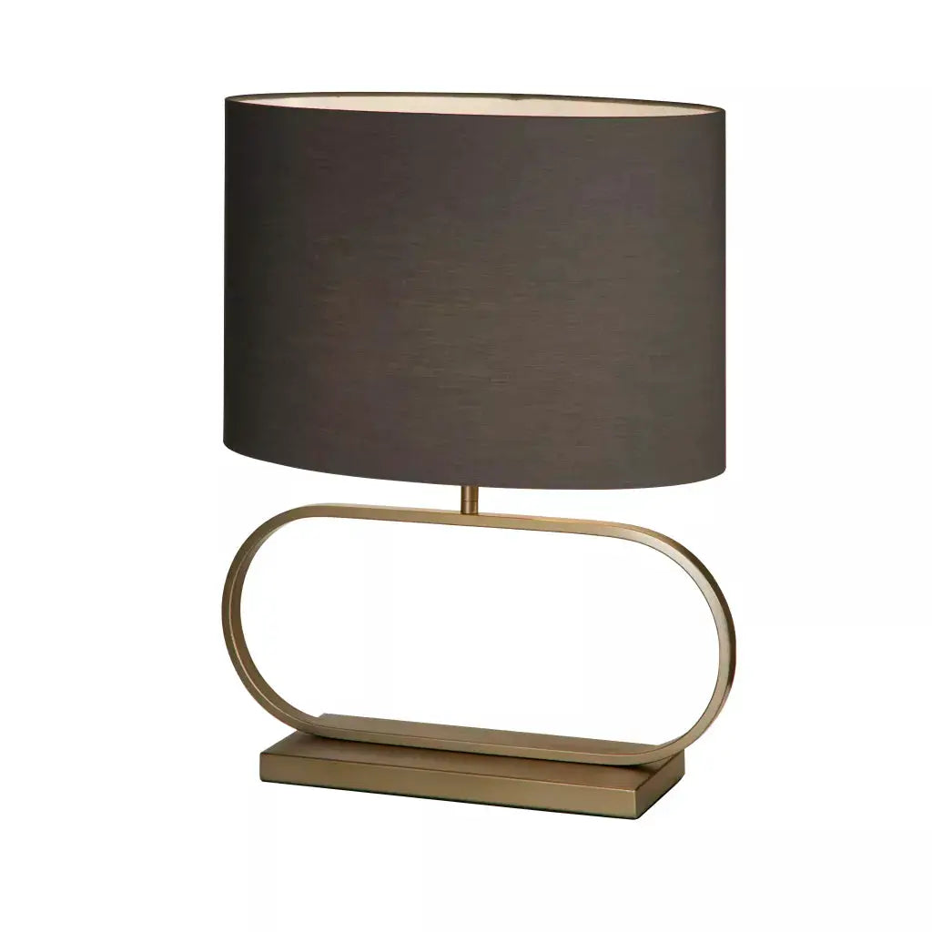 searchlight table lamps Sleek Table Lamp - Bronze Metal with Grey shade - searchlight table lamps Sleek Table Lamp - Bronze Metal with Grey shade