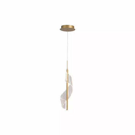 Searchlight Pendant Lights Lux & Belle LED Pendant-Painted Gold Metal & Clear Acrylic - Searchlight Pendant Lights Lux & Belle LED Pendant-Painted Gold Metal & Clear Acrylic