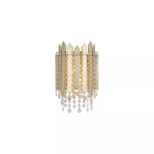 searchlight wall lights Spear 2Lt Wall Light, Gold Metal with Clear Crystal - searchlight wall lights Spear 2Lt Wall Light, Gold Metal with Clear Crystal