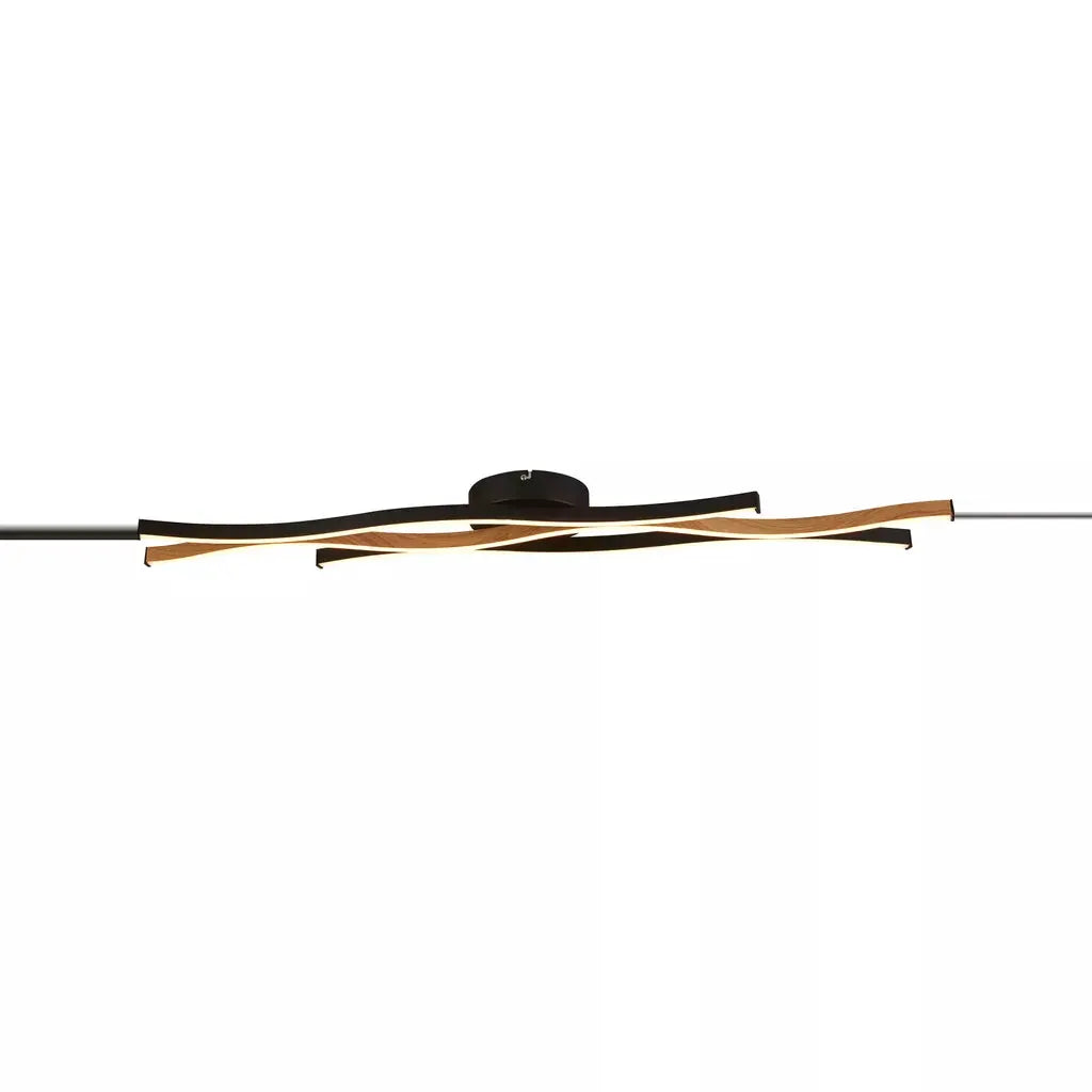 searchlight ceiling lights Bloom Flush - Black Metal & Wood Effect - Ceiling Lights searchlight ceiling lights Bloom Flush - Black Metal & Wood Effect Ceiling Lights