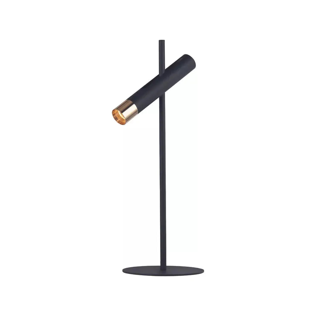 searchlight table lamps Cylinder Table Lamp - Black & Gold Metal - searchlight table lamps Cylinder Table Lamp - Black & Gold Metal