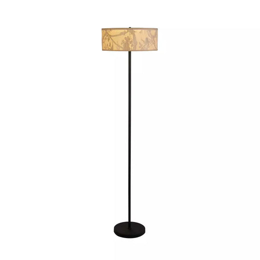 Searchlight Table Lamps Isla 3Lt Floor Lamp, Recycled Paper Shade and Black Metal - Floor Lamps Searchlight Table Lamps Isla 3Lt Floor Lamp, Recycled Paper Shade and Black Metal Floor Lamps