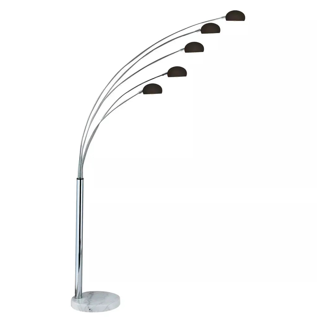 Searchlight Table Lamps Giraffe 5LT Floor Lamp with Black Shades - Floor Lamps Searchlight Table Lamps Giraffe 5LT Floor Lamp with Black Shades Floor Lamps