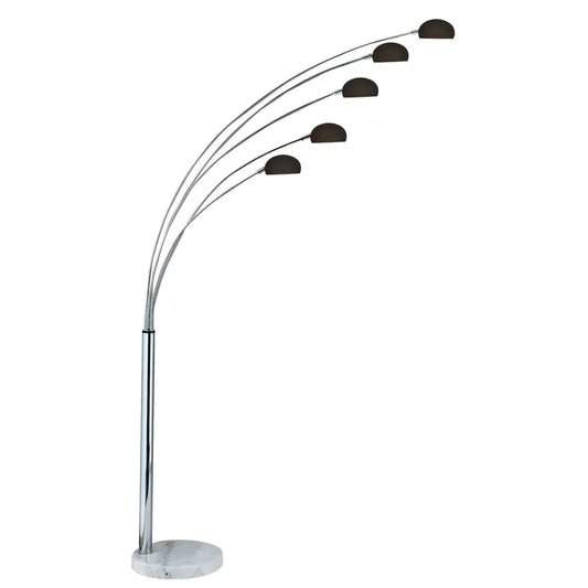 Searchlight Table Lamps Giraffe 5LT Floor Lamp with Black Shades - Floor Lamps Searchlight Table Lamps Giraffe 5LT Floor Lamp with Black Shades Floor Lamps