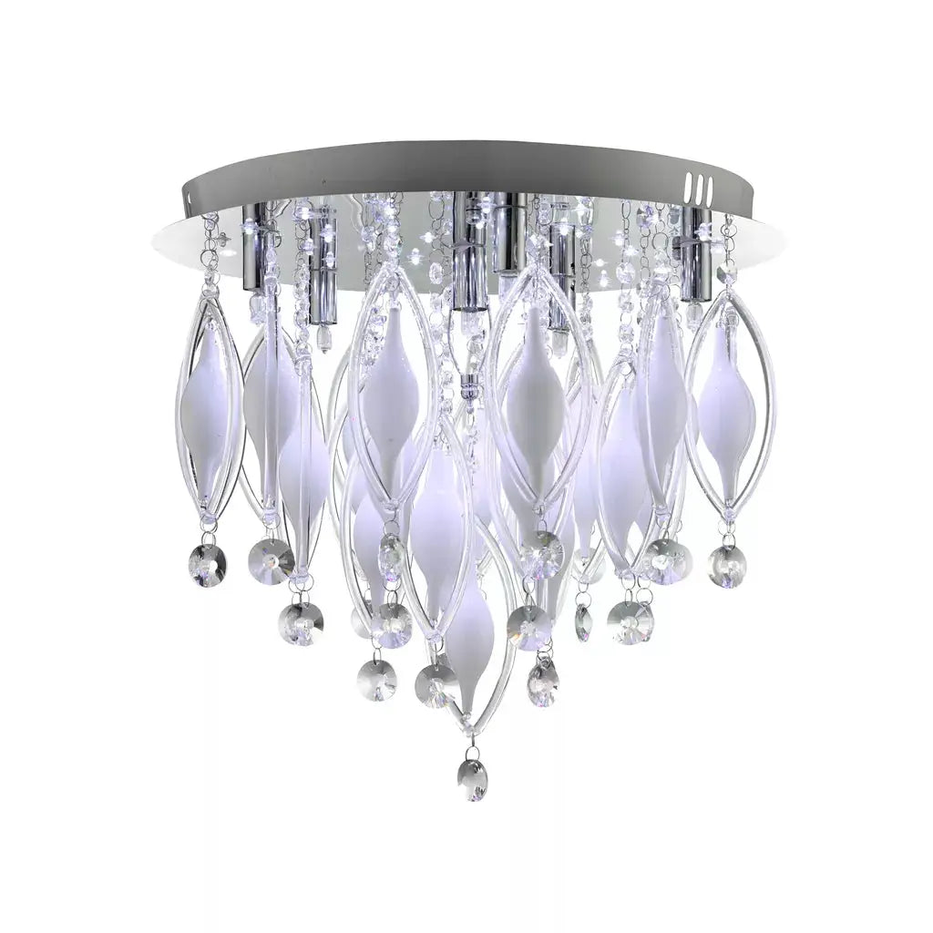 searchlight ceiling lights Spindle 6Lt LED Remote Control Flush - Chrome & Glass - Ceiling Lights searchlight ceiling lights Spindle 6Lt LED Remote Control Flush - Chrome & Glass Ceiling Lights