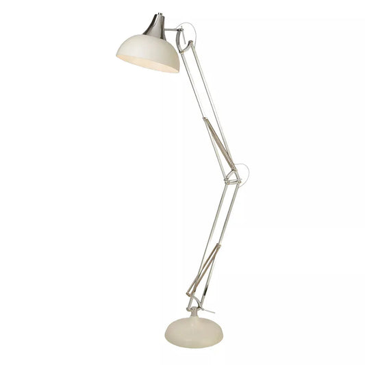 searchlight table lamps Goliath Task Floor Lamp - Chrome & Cream Metal - searchlight table lamps Goliath Task Floor Lamp - Chrome & Cream Metal