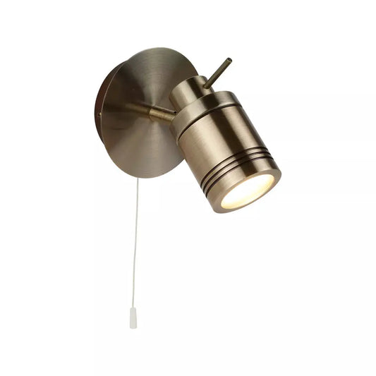 searchlight spots Samson Spotlight Wall Light - Antique Brass Metal - searchlight spots Samson Spotlight Wall Light - Antique Brass Metal