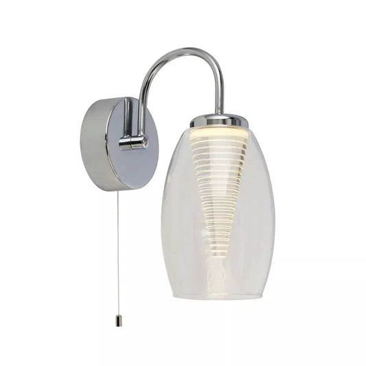 searchlight wall lights Cyclone Wall Light - Chrome Metal & Glass - searchlight wall lights Cyclone Wall Light - Chrome Metal & Glass