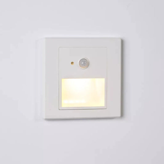 Searchlight Runway Steplight, 1.5W 3000K, Sensor, Recessed, White - Searchlight Runway Steplight, 1.5W 3000K, Sensor, Recessed, White