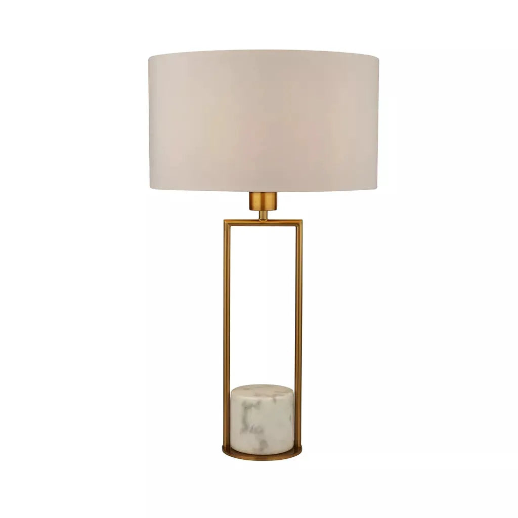 searchlight table lamps Claire Table Lamp - Gold Metal, White Marble & White Shade - searchlight table lamps Claire Table Lamp - Gold Metal, White Marble & White Shade