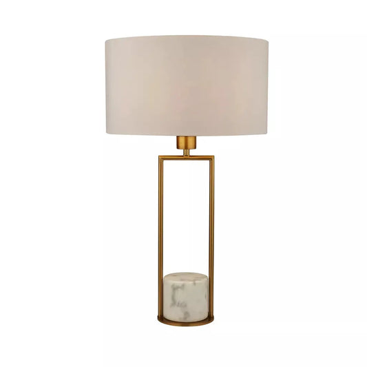 searchlight table lamps Claire Table Lamp - Gold Metal, White Marble & White Shade - searchlight table lamps Claire Table Lamp - Gold Metal, White Marble & White Shade