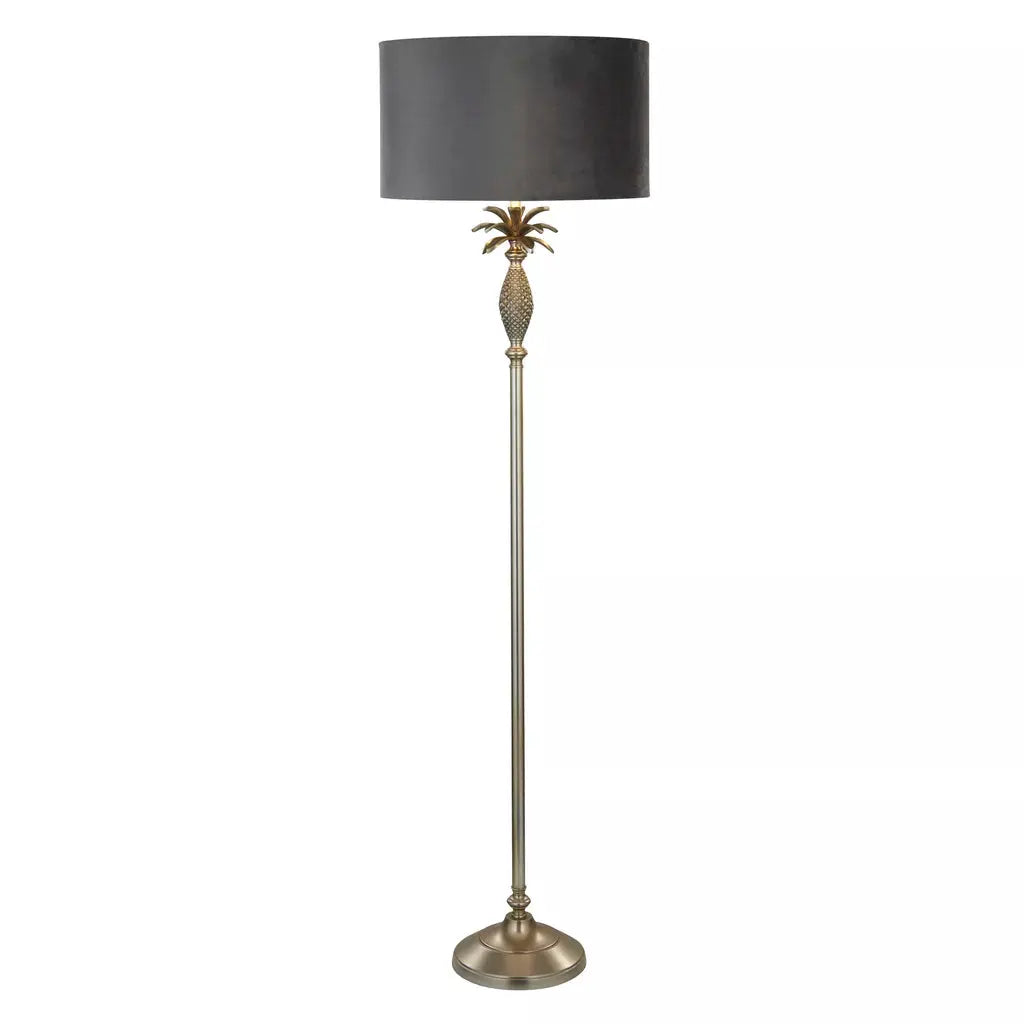 Searchlight Table Lamps Lux & Belle BASE ONLY -Pineapple Floor- Satin Silver Metal - Floor Lamps Searchlight Table Lamps Lux & Belle BASE ONLY -Pineapple Floor- Satin Silver Metal Floor Lamps