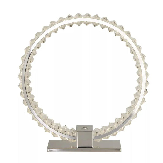 searchlight table lamps Lux & Belle LED Hoop Table Lamp - Chrome & Clear Glass - searchlight table lamps Lux & Belle LED Hoop Table Lamp - Chrome & Clear Glass