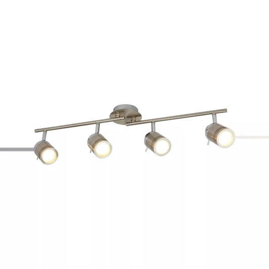 searchlight spots Samson 4Lt Split Bar Spotlight - Satin Silver Metal - searchlight spots Samson 4Lt Split Bar Spotlight - Satin Silver Metal