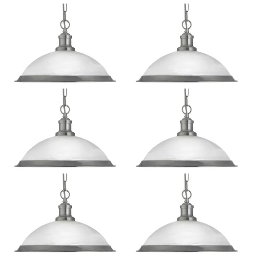 Searchlight Pendant Lights Promo Pack of 6 - 1591SS - Searchlight Pendant Lights Promo Pack of 6 - 1591SS