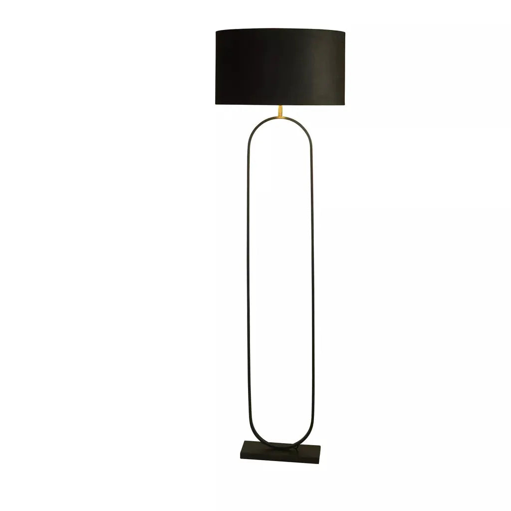Searchlight Table Lamps Modish Floor Lamp - Black Metal with Black Shade - Floor Lamps Searchlight Table Lamps Modish Floor Lamp - Black Metal with Black Shade Floor Lamps