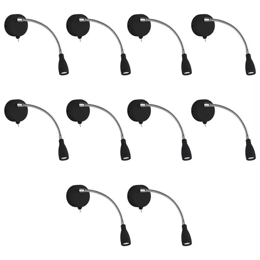 searchlight wall lights Promo Pack of 10 - 9917BK - searchlight wall lights Promo Pack of 10 - 9917BK
