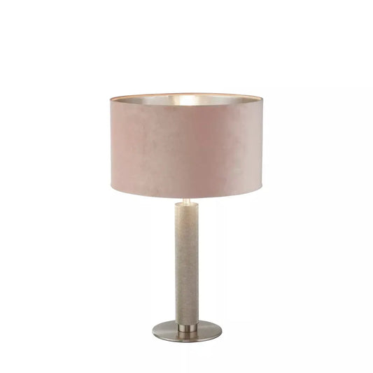 searchlight table lamps London Table Lamp- Knurled Satin Silver & Pink Velvet Shade - searchlight table lamps London Table Lamp- Knurled Satin Silver & Pink Velvet Shade