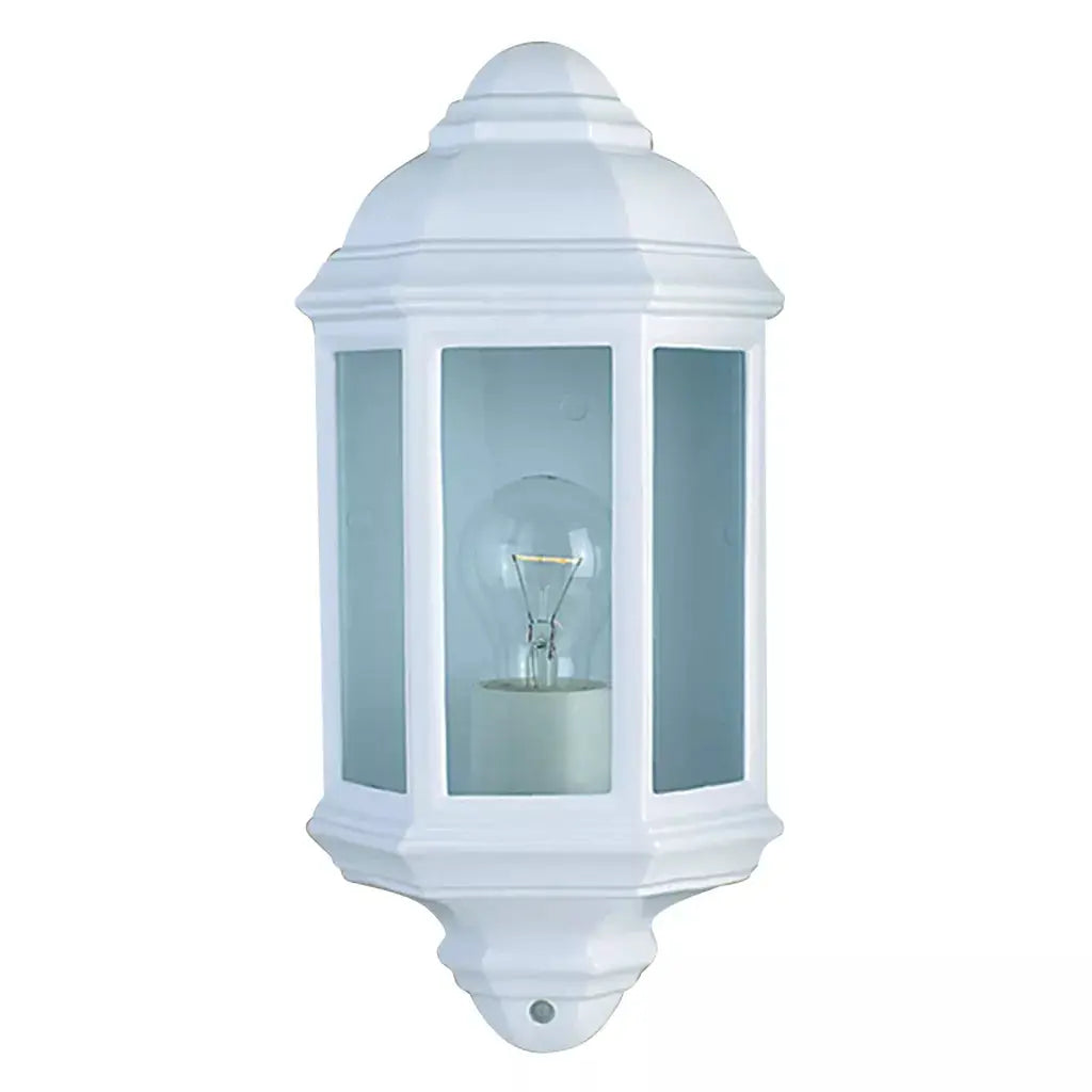 outdoor walllights Maine Outdoor Wall Light - White Metal & Clear Glass - outdoor walllights Maine Outdoor Wall Light - White Metal & Clear Glass