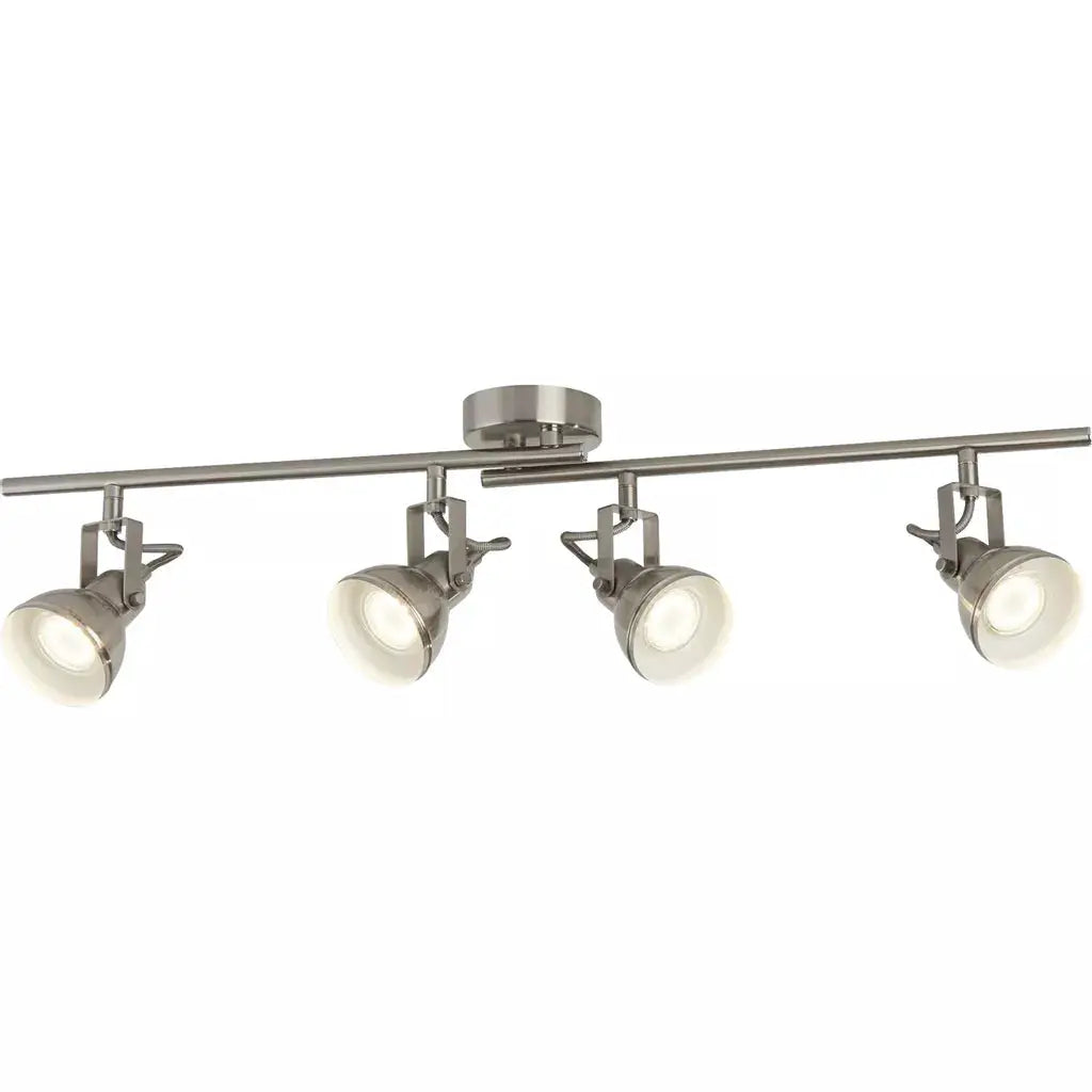 searchlight spots Focus 4Lt Spotlight Bar - Satin Silver Metal - searchlight spots Focus 4Lt Spotlight Bar - Satin Silver Metal