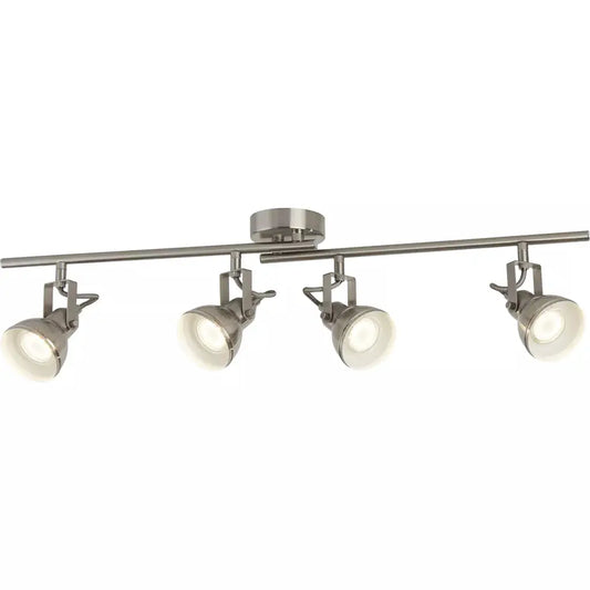 searchlight spots Focus 4Lt Spotlight Bar - Satin Silver Metal - searchlight spots Focus 4Lt Spotlight Bar - Satin Silver Metal